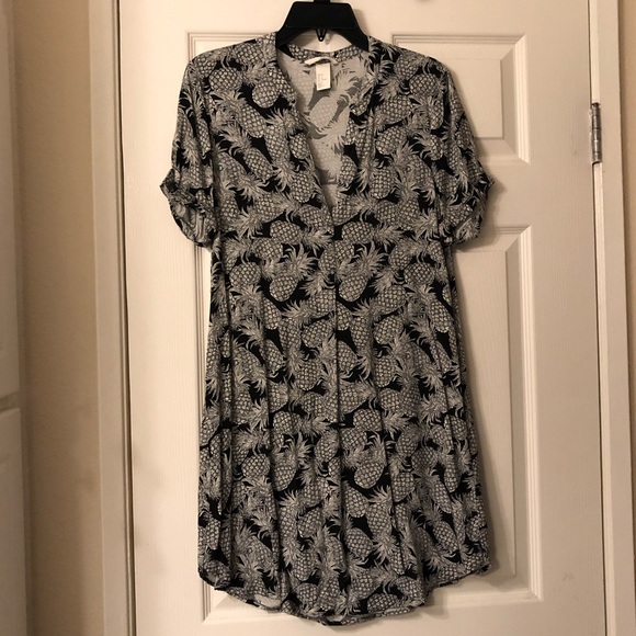 h&m pineapple dress